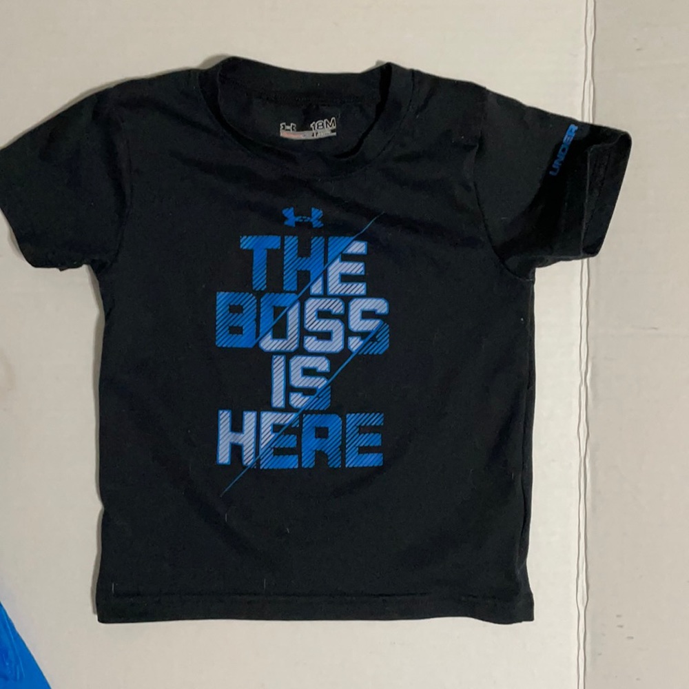 Under armour shirt toddler 18 m UA boss is here